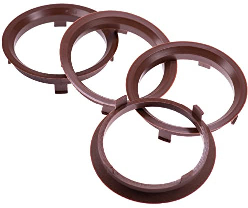 4X Zentrierringe 70,1 x 63,4 mm braun Felgen Ringe Made in Germany