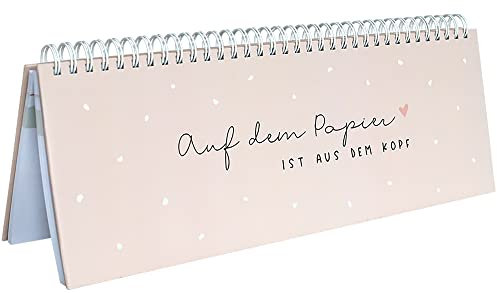 Odernichtoderdoch® Tischkalender Auf dem Papier - aus dem Kopf - undatiert - Querkalender für 52 Wochen - 30 x 10,5 cm mint