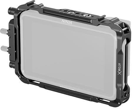 SMALLRIG Gabbia per monitor Atomos Ninja V, guida NATO integrata e morsetto cavo HDMI gabbia monitor 2209