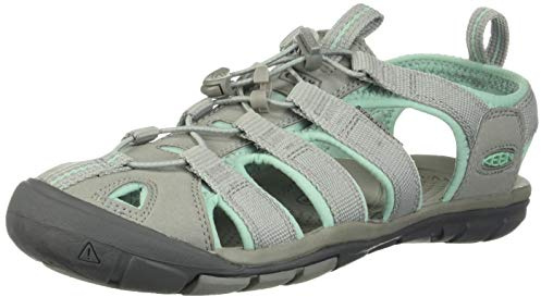 KEEN Clearwater CNX, Sandale Femme, LIGHT GRAY/OCEAN WAVE, 35