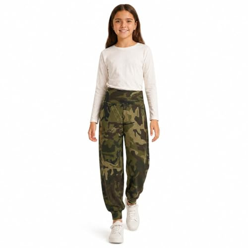 A2Z 4 Kids Girls Ali Baba Harem Trousers Trendy Fashion Legging Pants Style | Relaxed Fit Stretch Bottoms Casual Everyday Outfit Girls Ages 5 to 13 Years