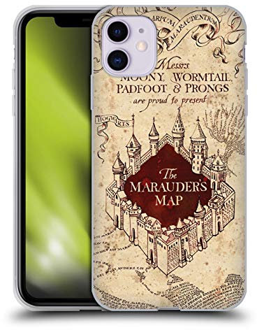 Head Case Designs Offizielle Harry Potter The Marauder's Map Prisoner of Azkaban II Soft Gel Handyhülle Hülle kompatibel mit Apple iPhone 11