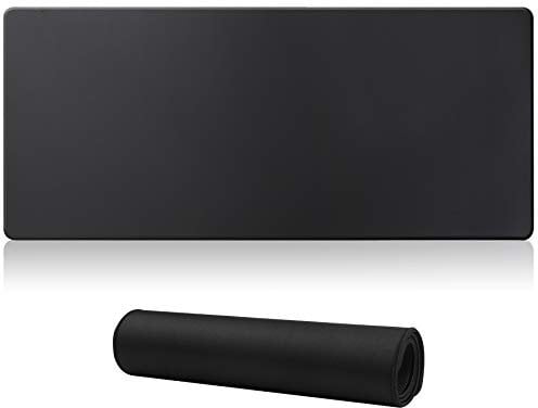 Jahosin Large Gaming Mouse Pad with Stitched Edges,[70x30CM] Extended Mouse Pad with Non-Slip Natural Rubber Base for Gamer/Desktop/Office/Home (70x30 Blackuk)