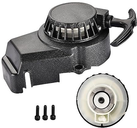 GOOFIT Schwarze Spiraldruckfedern Kickstarter Zubehör Rückstoß Starter Metallgetriebe Ersatz für 2-Takt 47cc 49cc Offroad Auto Mini Strandtasche Pocketbike Dirtbike Mini ATV Moto Quad Go Kart