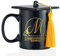 Onebttl Regalo de graduación 2025 – Taza con sombrero de doctorado Bachelor con iniciales, regalos personalizados, taza de café, idea de regalo para Bachelor Master Abitur, exámenes de inventarios