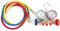 Outils de climatisation frigorifique, Outils de climatisation frigorifique, Ensemble de jauges de collecteur de Diagnostic AC avec kit de Tuyau et de Crochet