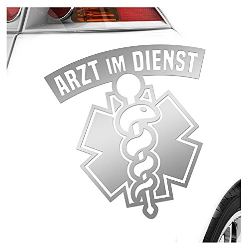 Kiwistar - Autoaufkleber - Arzt Im Dienst - Neon Matt - Aufkleber für Auto Kfz Fahrrad, LKW, Truck Mofa
