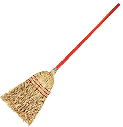 SIDCO Reisstrohbesen Kinder Gartenbesen 80 cm Straßenbesen Strohbesen Zimmerbesen Mini