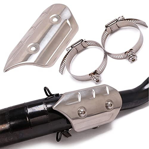 Dasing Motorrad Auspuffrohr Hitzeschild Motorrad Universal WäRme DäMmung Platte Auspuff Rohr Anti-Heiß Abdeckung Verbindung Rohr Anti-Kratzen Schutz HüLle