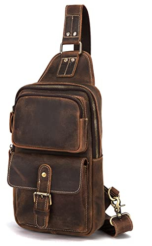 Le'aokuu Outdoor Casual Travel Wandern Umhängetasche Brust Sling Bag Rig One Shoulder Strap Bag Rucksack 1315