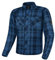 SHIMA RENEGADE MEN Motorrad Hemd - Verschleißfest Baumwolle Karierte Motorradjacke Herren mit CE Protektoren, FiberQL Aramid und Kühlungsschicht Reißverschluss (RENEGADE 2, Blau, 5XL)