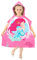 BTNEEU Badeponcho Kinder Badetücher mit Kapuze Meerjungfrau Poncho Handtücher Mikrofaser Strandtücher Duschtücher Ultra Saugfähig Bademantel Schwimmen Handtuch Surfponcho für Jungen Mädchen 2-6 Jahre