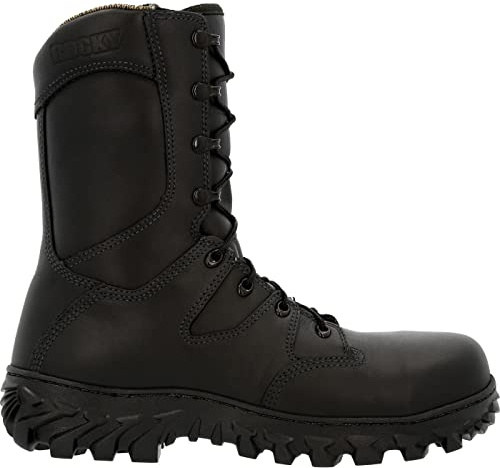 ROCKY Code Red Rescue NFPA Rated Composite Toe Fire Boot, Black, Size 9.5(M)