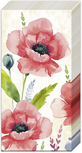 IHR Ideal Home Range - Pocket Tissues MOHANA Cream 1 Packet of 10 Individual 4-Ply Pocket Tissues 21 cm x 21 cm / 8 inch x 8 inch