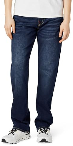 True Religion Ricky Herren-Jeans mit Pattentaschen, Schrittlänge von 86,36 cm