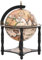 INLIFE Globus-Bar Schwarz Massivholz Eukalyptus,Schwarz,4.83KG