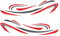 Ruelen Wohnmobil Wohnmobil Universal Body Sticker DIY Streifen Bild Aufkleber Aufkleber Dekoration für Wohnwagen AnhäNger