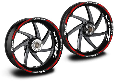 Adesivi cerchi moto compatibile con yamaha t-max 530 560 (gold)