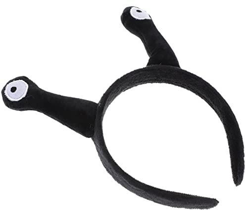 Toyvian Schnecken-Antennen-Stirnband: Plüsch-Antennen-Haarband Kopfschmuck Kinder-Haarreifen Kopfbedeckung Kostüm Haar-Accessoires Für Kinder Erwachsene Party – Schwarz