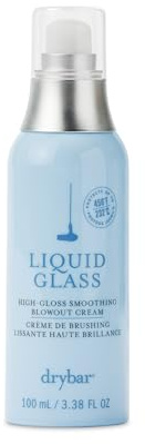 Drybar Liquid Glass High-Gloss Smoothing Blowout Cream | Reduces Frizz, Smooths Hair, Enhances Shine for a Healthier Appearance | Heat Protectant for Hair up to 450°F