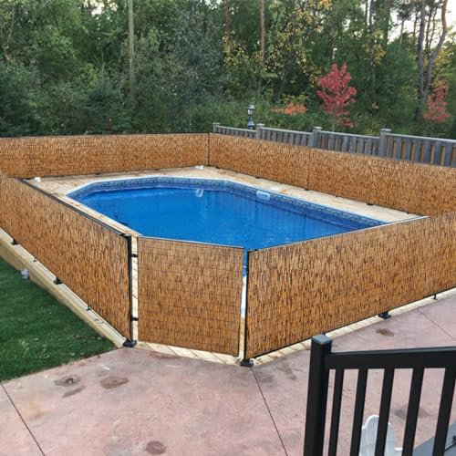 YYDPSHH Panneaux De Clôture en Roseaux Canisse Bambou Brise Vue Jardin Ajoute De L'intimité Et De L'ambiance, pour Plafond, Pergola, Balcon, Porche Clôtures Décoratives