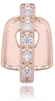 Grillz Single Tooth Cz Gap Grillz Gold Plated Single Teeth Hip Hop Grills Diamond Iced Out Teeth Grillz Cosplay Rapper Halloween Grillz Teeth 4pcs, Medium, Non-Precious Metal, Cubic Zirconia, Medium,