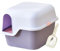 BPS Aseo Cerrado para Gato Arenero Cubierto con Pala Sanitaria Bandeja Arena para Mascotas Gatos 2 Colores 50 x 51 x 39 cm (5566 Morado) BPS-5566MO