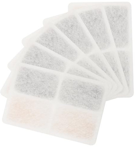 ORFOFE 6 Pièces Filtre pour Fontaine à Eau pour Chat Remplacement Coquille Naturelle De Noix Compatible Distributeur Animal