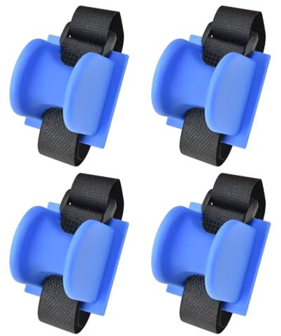 MiOYOOW 4 Pezzi Supporto per Canna da Pesca, Porta Canne da Pesce in TPE, Supporti Canna Pesci Portatile Accessori per Barca Kayak e Montaggio Asta Base Banchina