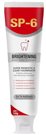 Mwqpgyh -6 Ultra Whitening Zahnpasta, 120 g Zahnpasta, 6 aufhellende, probiotische Zahnpasta, -6 Probiotische Whitening Zahnpasta | Whitening Stain Removal Zahnpasta, Bright White Zahnpasta