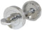 Epsom Door Handle Chrome Bathroom Privacy Thumb Turn Lock, Chrome Finish