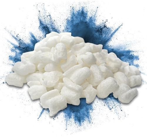 Verpackungschips 500 Liter | BIO Füllmaterial aus Pflanzenstärke | Polsterchips 100% biologisch abbaubar | wasserlösliche Füllchips