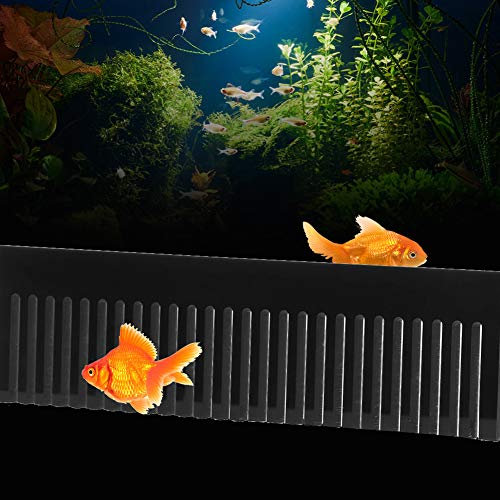 KIMISS Acrylic Fish Barrier Comb Overflow Box for Aquariums - Aquarium Overflow Comb for Effective Filtration and Water Management