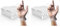 UNIGLOVES Unicare Vinyl Multipurpose Disposable Gloves, Powder Free, Latex Free, Medium Weight, Box of 100 Gloves, Clear, Size Small (GS0062) (Pack of 2)