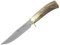 LO TRINCO YO Muela Cuchillo GREDOS GRED-12A hoja de acero MoVa de 12 cm y empuñadura de asta de ciervo para Caza, Pesca, Supervivencia y Bushcraft