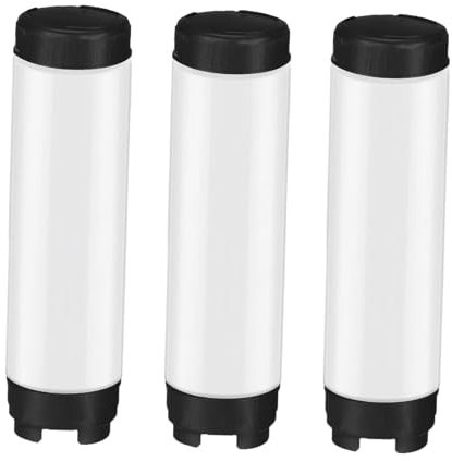 Baoblaze 3 Botellas de exprimibles de Doble Cabezal, 480 ml, Ligeras y prácticas, para carritos de Comida, cafeterías y