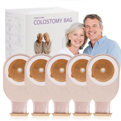 100 Stück Kolostomiebeutel, 20–60 mm, Stomabeutel, einteiliger Stomabeutel für Lleostomie, Stoma-Pflege, zuschneidbar, Vliesstoff, Anti-Schwellungsbeutel, Verschluss-Design