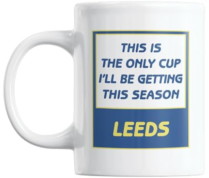 Gift Island Football Secret Santa Mug Gift for Leeds Supporters | Mug Gift for Leeds Fans | Football Stuff, Joke Mug for Friends, Colleague, Cousin, Uncle, Dad, Father, Son, Brother 11oz