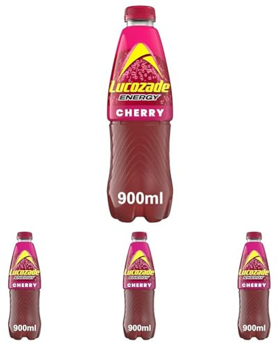 Lucozade Energy Drink Wild Cherry 900ml (Pack of 4)