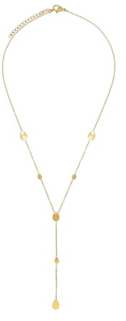 Heideman Y-Halskette Damen Nirella Edelstahl 41+5cm | Filigrane Kette mit Plättchen-Anhänger, Layering-Look, alltagstauglich, schöne Geschenkidee zum Valentinstag oder Geburtstag