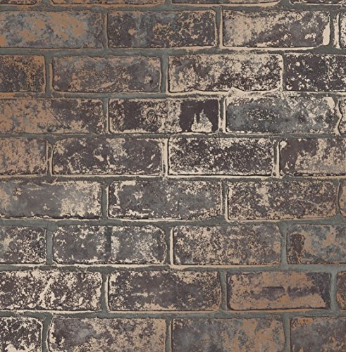 Fine Décor FD41955 Loft Brick Wallpaper, Brown