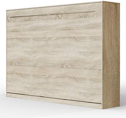 SMARTBett Schrankbett Standard Eiche Sonoma 140 Horizontal