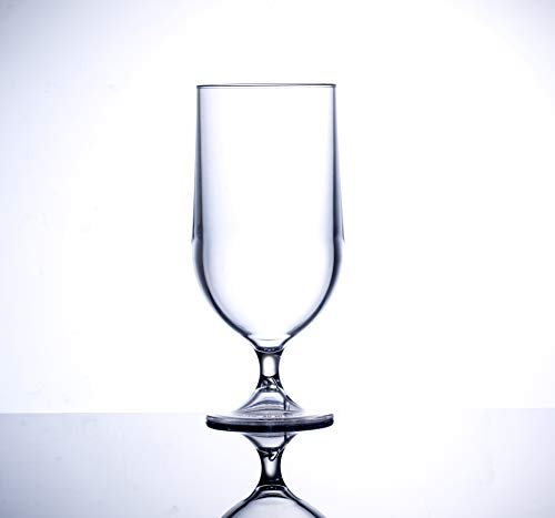 Virtually Unbreakable Polycarbonate Beer Glass Elite Premium 20oz Goblet Pack of 4
