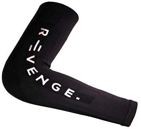 R-Evenge Cinta tubular para brazo de compresión de carbono, KINESIOTAPING, patentada, mangas de brazo para deportes (negro)
