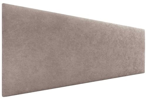 DHOME Cabecero de Polipiel o Tela AQUALINE Liso cabeceros Cabezal tapizado Cama Lujo (Tela Tierra, 160cm (Camas 150/160))