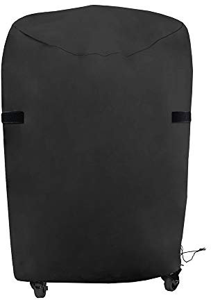 Kettle BBQ Cover Small Barbecue Cover Waterproof Heavy Duty 420D Outdoor Round BBQ Cover 77x90cm