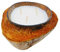 Bougie décorative Artisanale - Coquille de Noix de Coco