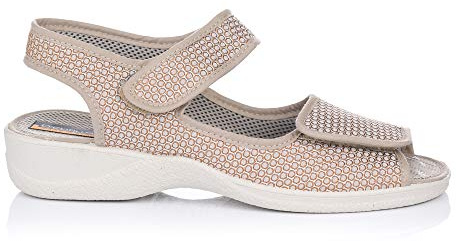Doctor Cutillas 1729440 Sandalia 2 Gancho y Bucle Rejilla Mujer Taupe 40