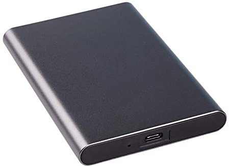 Unità SSD esterna a stato solido da 1 TB / 512 GB / 256 GB / 128 GB, USB 3.1 Gen 2 Type-C hard disk portatile, adatto per PC desktop, laptop, MacBook, Smart TV (1 TB, nero)