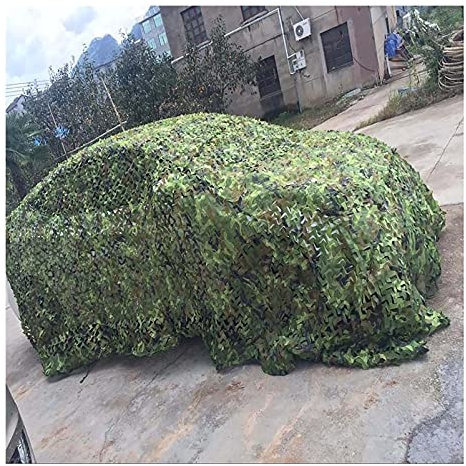 Filet De Camouflage Militaires des Bois Filet D'Ombrage 2X3M 2X5M 2X6M 3X5M 3X6M 4X5M 4X6M 10X10M Couverture De Pergola pour La Chasse Au Camping De Tir De Clôture Aveugle Vert